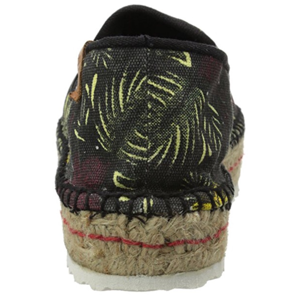 NIB Floral Print Textile Jute Espadrille Flats - Picture 4 of 6